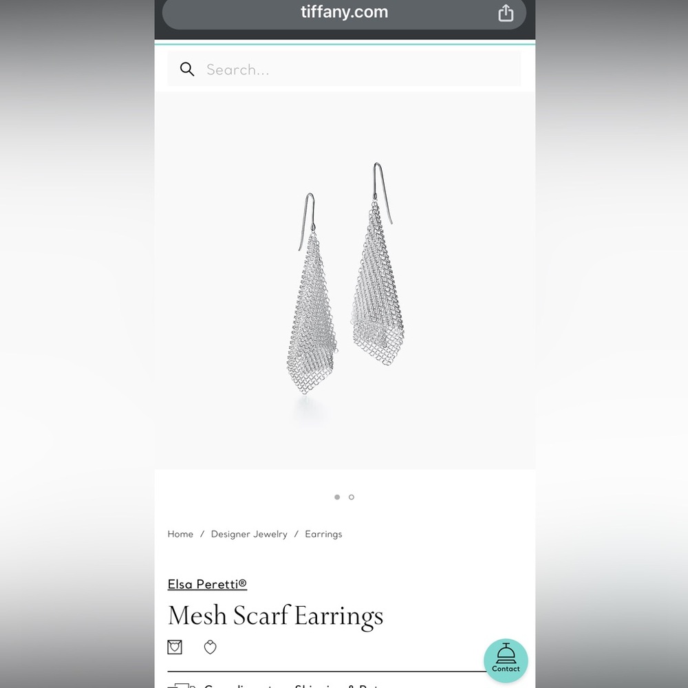 Tiffany’s Mesh Scarf Earrings